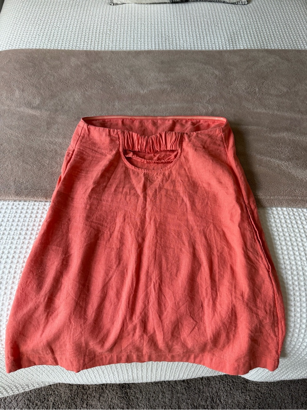 Free People Strapless Coral Mini Dress - Picture 3 of 3